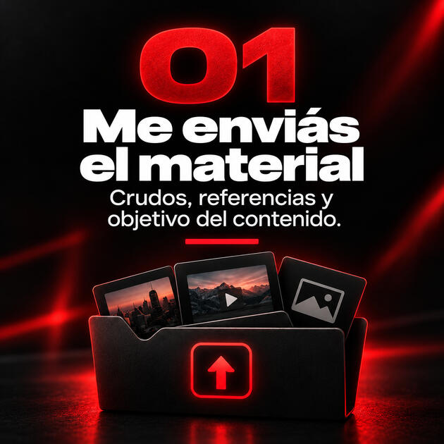 01 — Me envías el material.