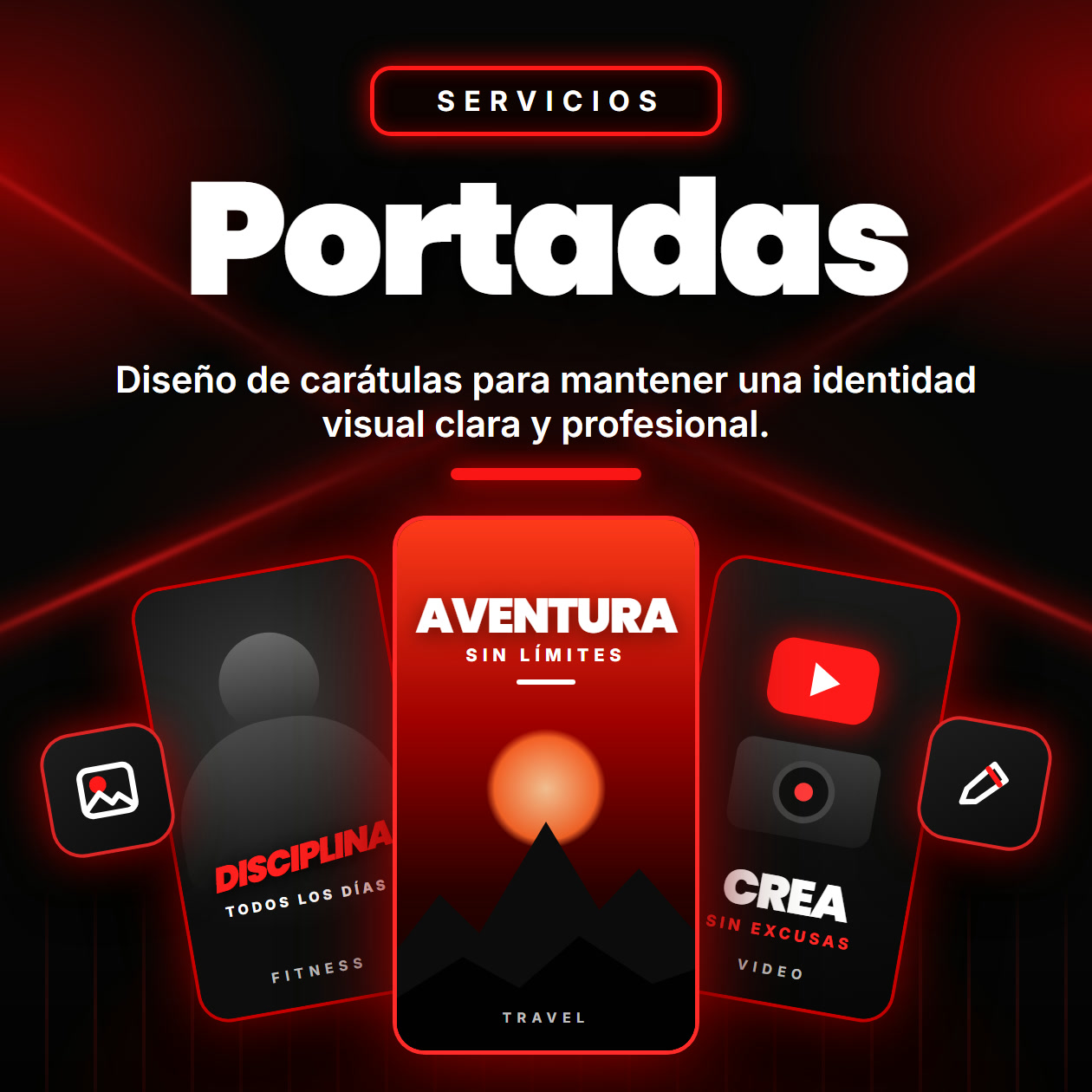 Portadas: diseño de carátulas para mantener una identidad visual clara y profesional.